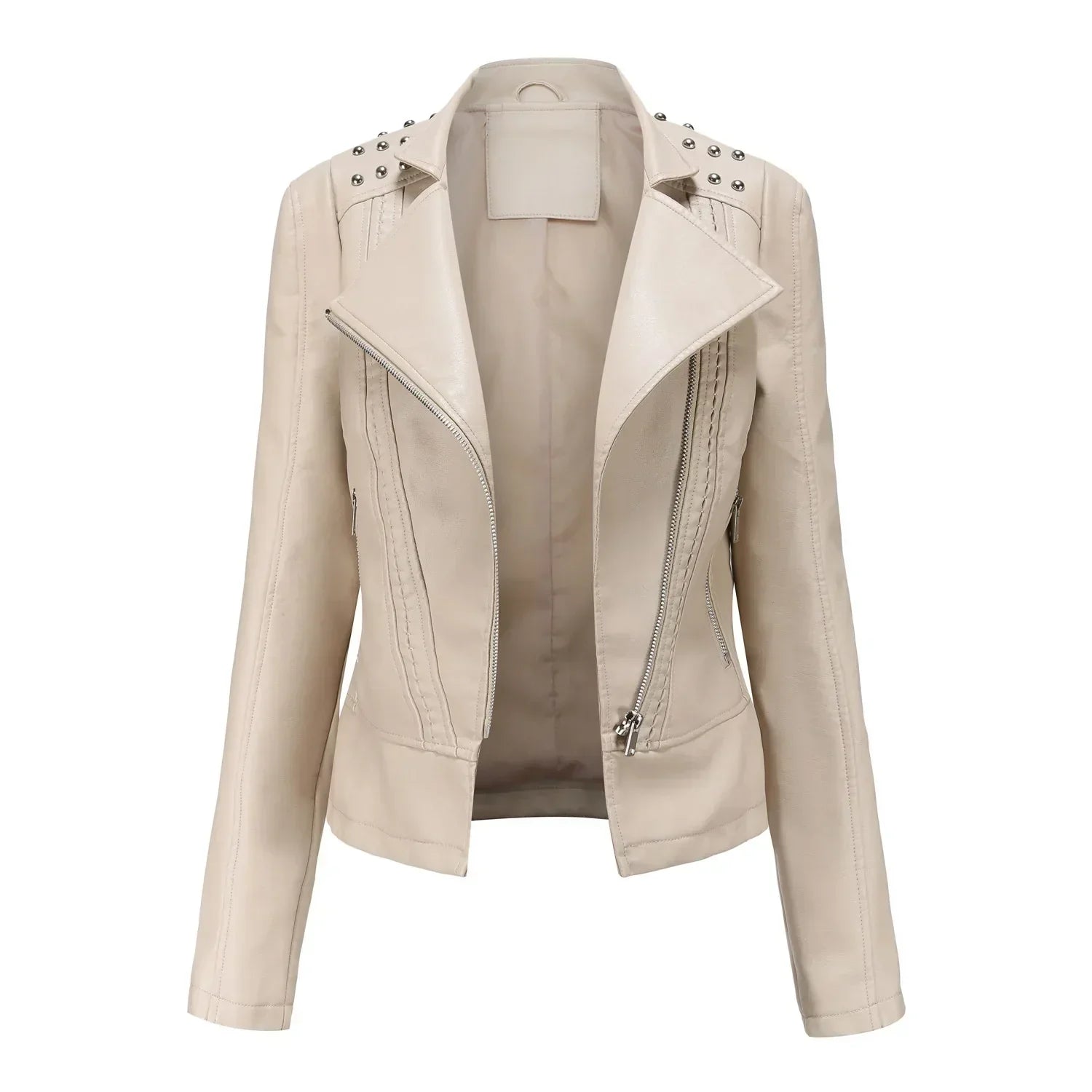 SUENTA Damen Langarmjacke Schicke Mit Atmungsaktivem Material Beige