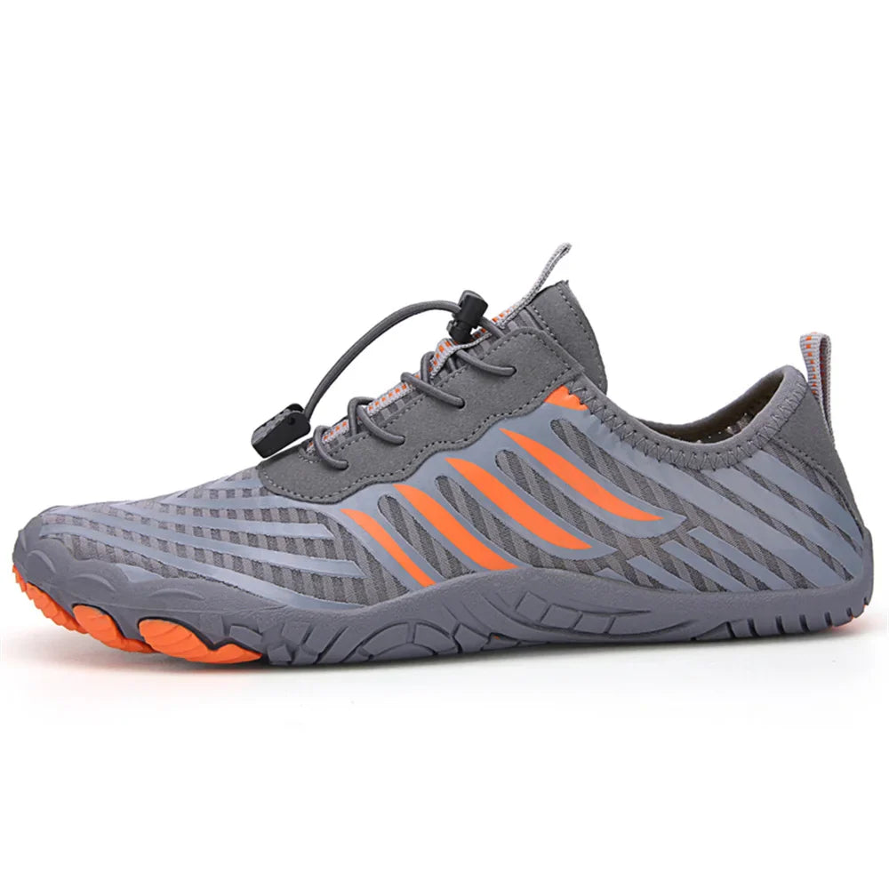 SUENTA Unisex Wasserdichte Barfußschuhe Schwimmen Wandern Strand Grau 1