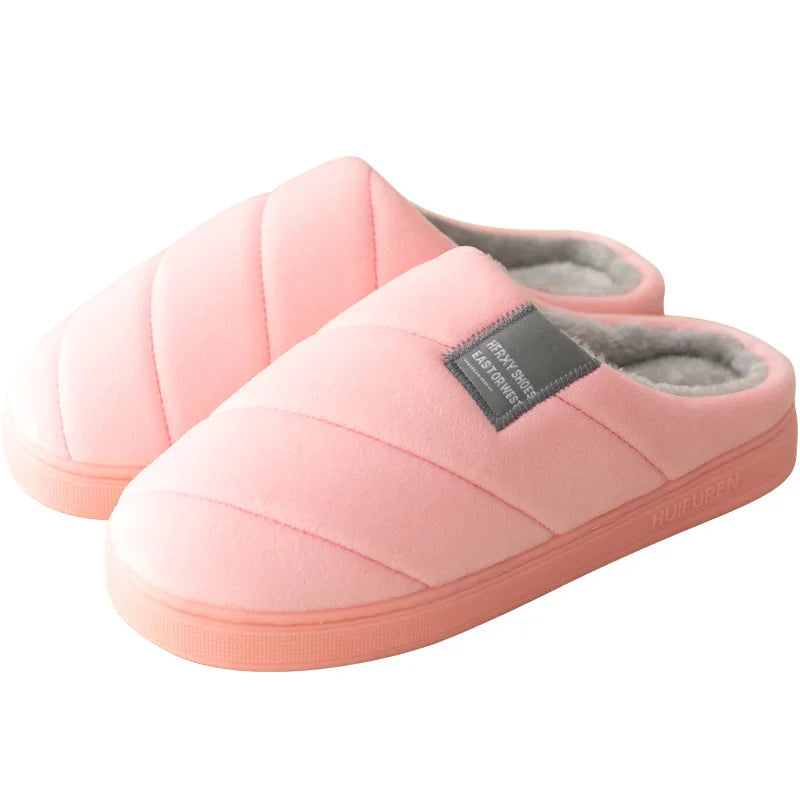SUENTA Hausschuhe Unisex Drinnen Warme Schlupf Komfort Zuhause Rosa