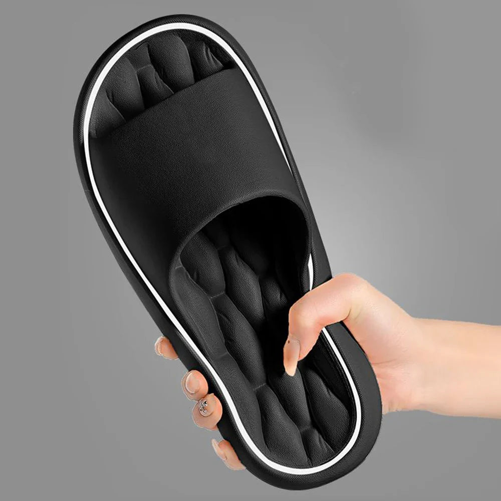 SUENTA Bequeme Unisex-Hausschuhe Offene Zehenpartie Zuhause