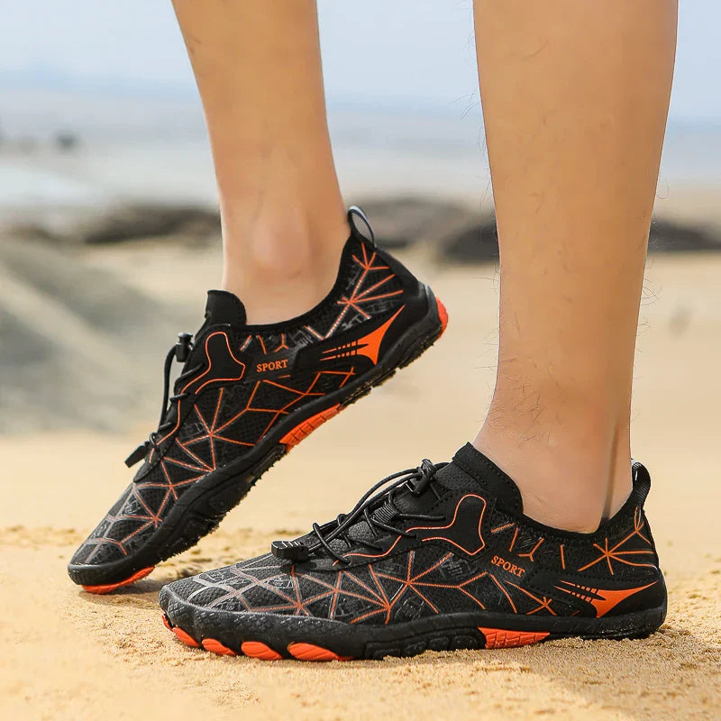 SUENTA Unisex Barfußschuhe Stylische Wasserdicht Strand Wassersport