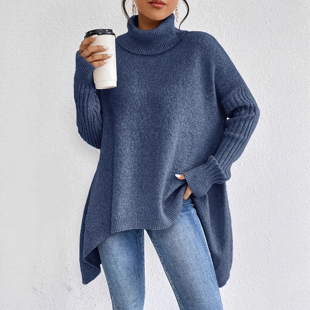 Luna | Jersey de invierno oversize para mujer, cómodo y con cuello alto