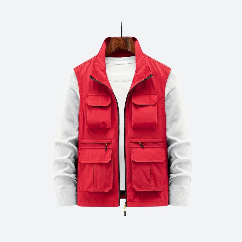 SUENTA Damen Funktionelles Outdoor-Weste Für Abenteuer Und Natur Rot