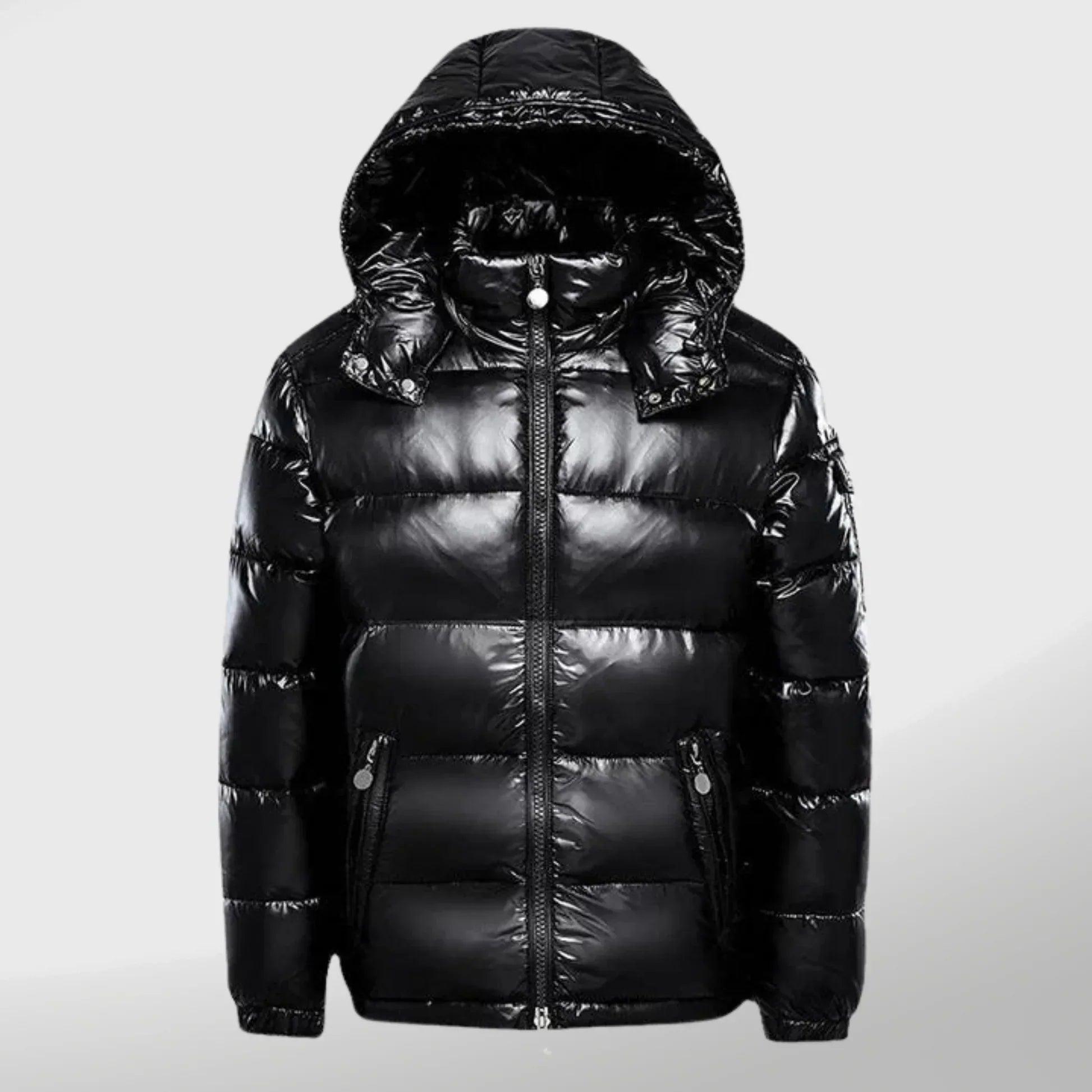 Vague Elegante Lange Pufferjacke