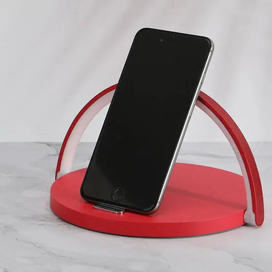 SUENTA 10 W Tischlampe Mit Kabellosem Ladegerät Für Zuhause Rot