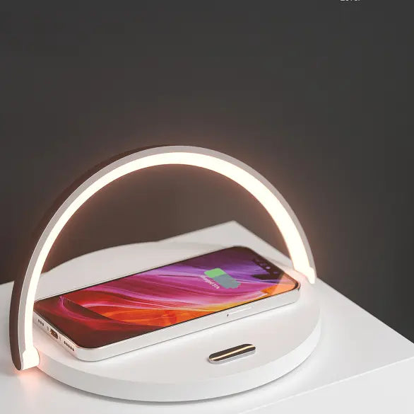 SUENTA 10 W Tischlampe Mit Kabellosem Ladegerät Für Zuhause Weiß
