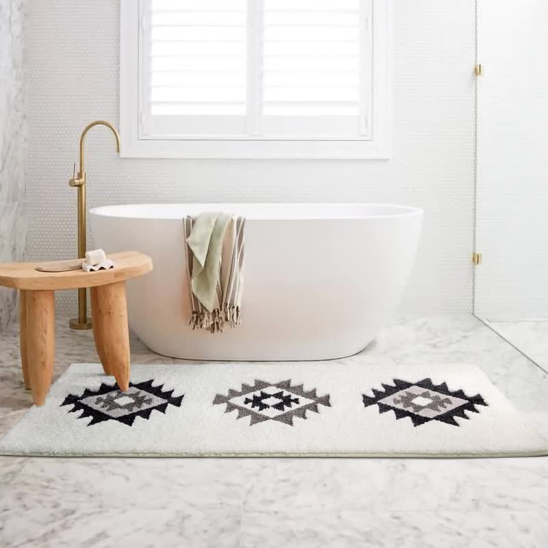 SUENTA Absorbierender Bohemian Teppich Für Gemütliche Schlafzimmer