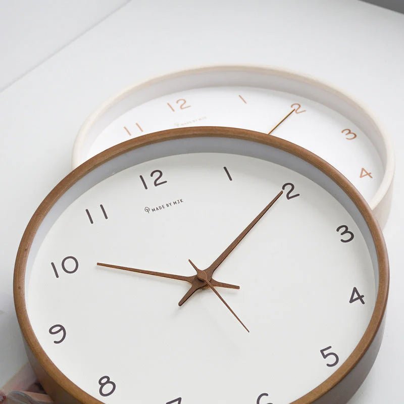 SUENTA Analoge Wanduhr Aus Massivholz Minimalistisches Design