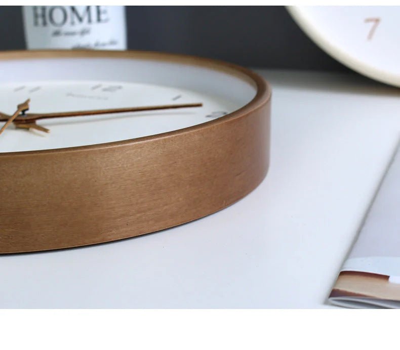 SUENTA Analoge Wanduhr Aus Massivholz Minimalistisches Design