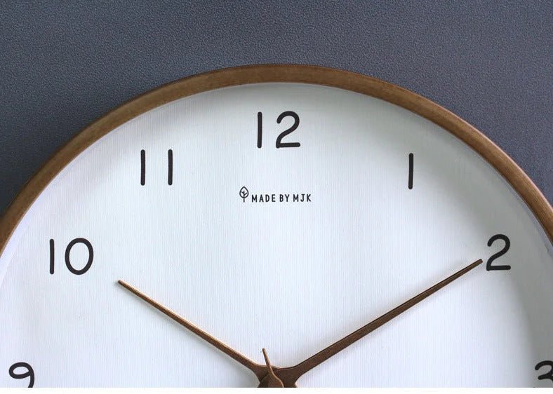 SUENTA Analoge Wanduhr Aus Massivholz Minimalistisches Design