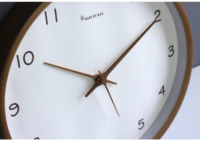 SUENTA Analoge Wanduhr Aus Massivholz Minimalistisches Design