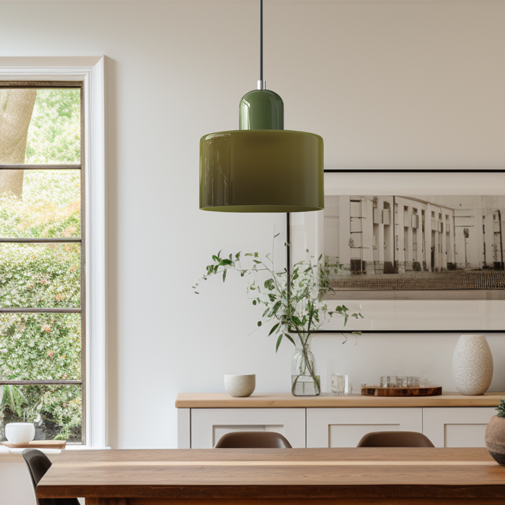 SUENTA Bauhaus Glas Pendelleuchte Modernes Design Mit Klarglas