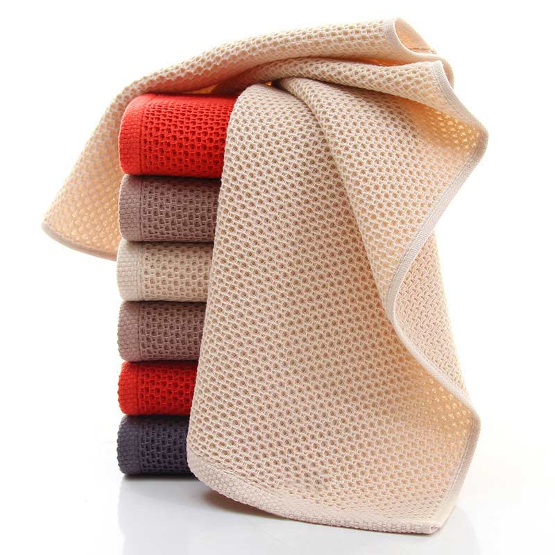 SUENTA Baumwoll-Handtuchset Mit Honigwaben Design Für Weiche Absorption
