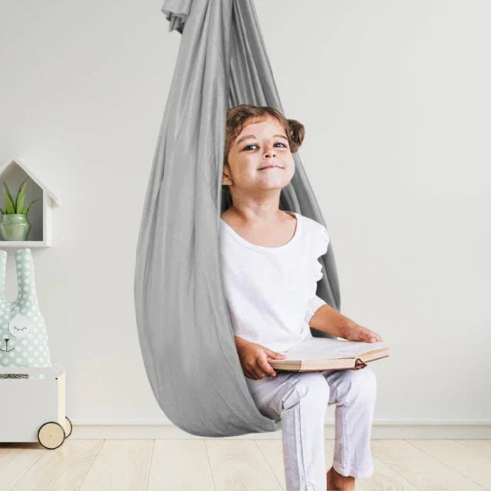 SUENTA Beruhigende Therapieschaukel Für Kinder Sensorische Ruhe Grau