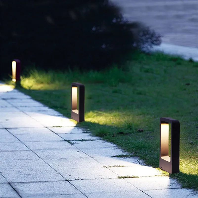 SUENTA Bodengartenleuchte Außenbereich Gartenweg Beleuchtung IP65 80CM
