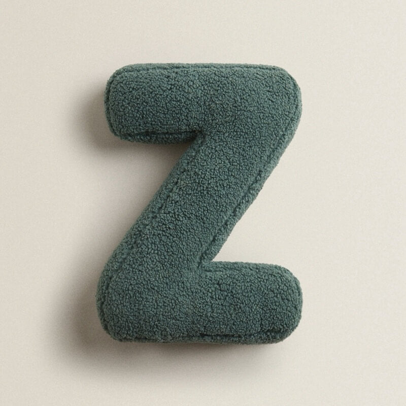 SUENTA Buchstabenkissen Alphabet Design Für Familien Kinderzimmer Z