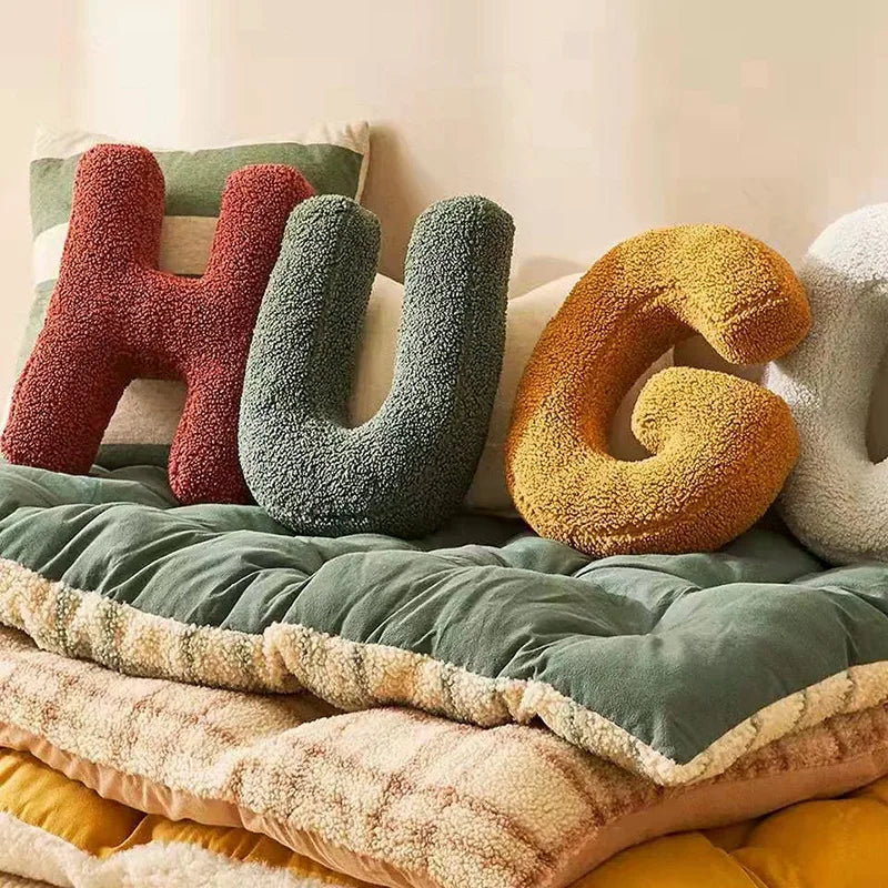 SUENTA Buchstabenkissen Alphabet Design Für Familien Kinderzimmer