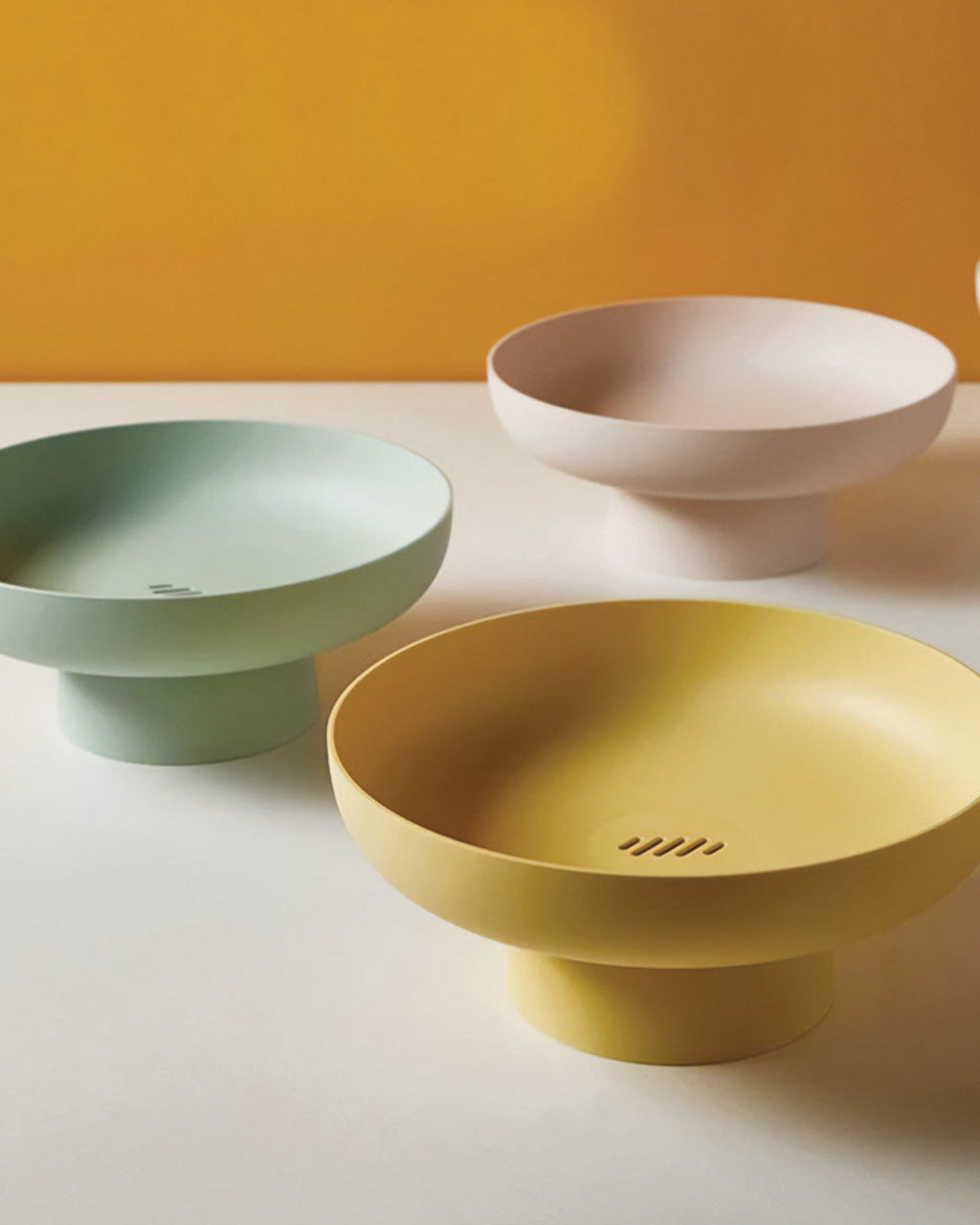 SUENTA Bunte Obstschale aus Kunststoff – 26,5 cm Durchmesser, Dekorativ