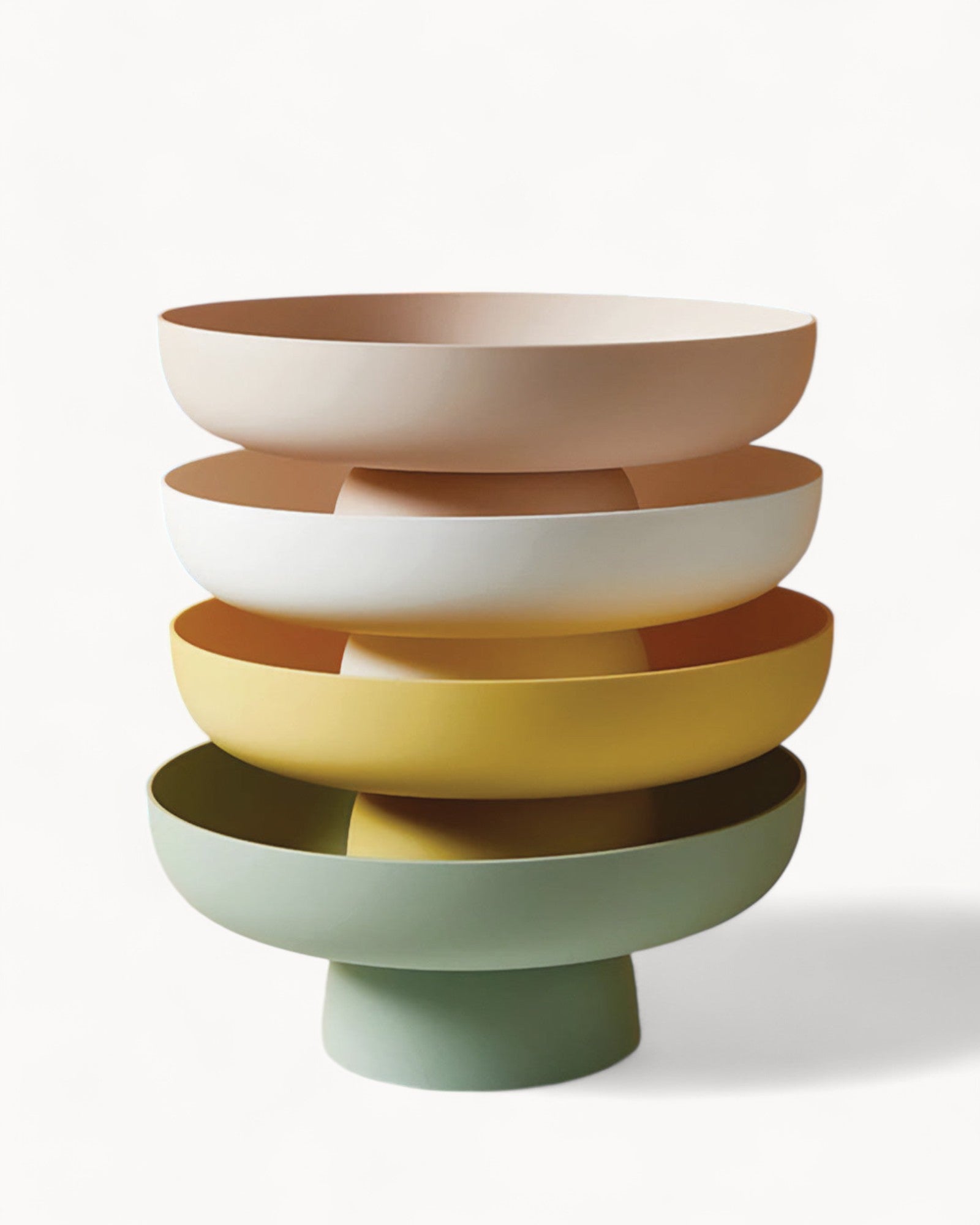 SUENTA Bunte Obstschale aus Kunststoff – 26,5 cm Durchmesser, Dekorativ