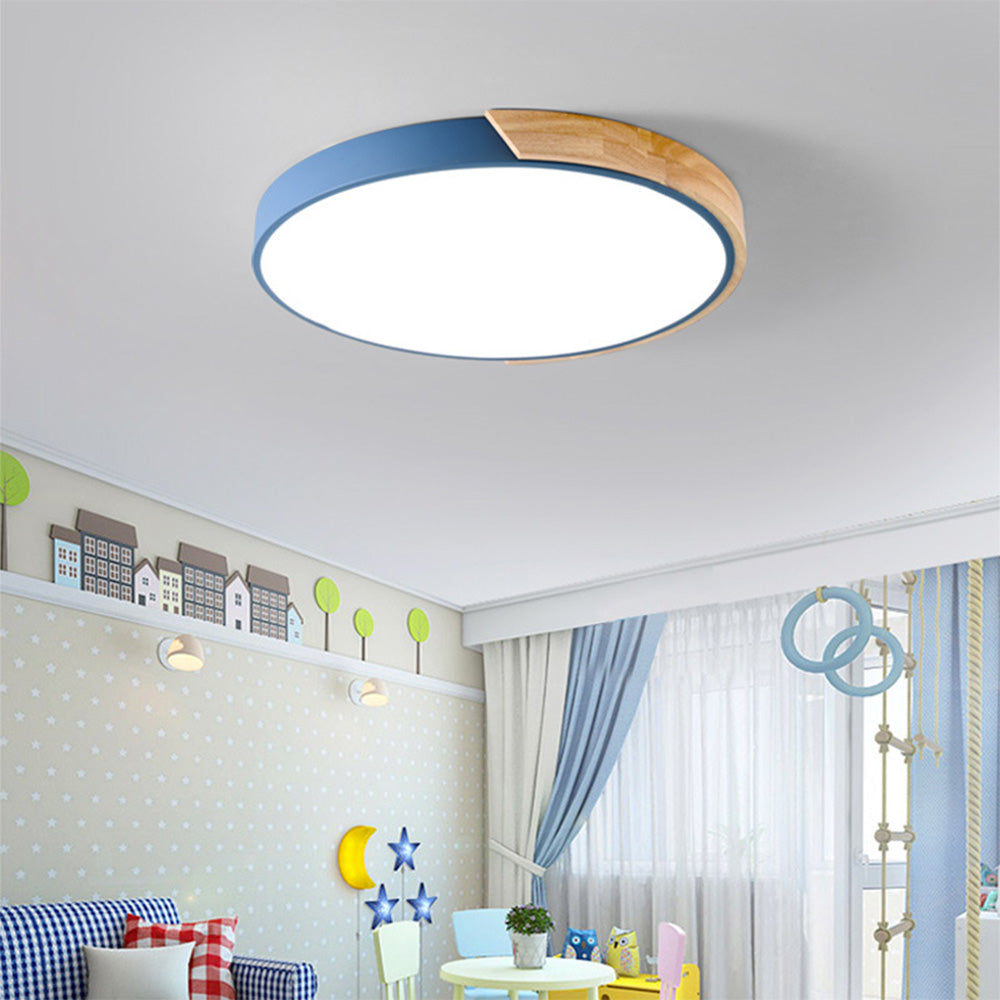SUENTA Bunte Runde LED Deckenleuchten Einfaches Modernes Design Blau