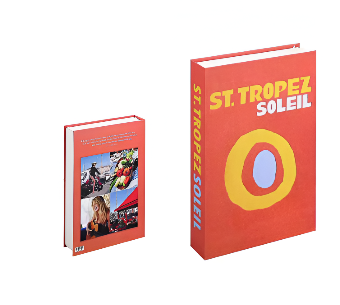 SUENTA Deko Buch Mit Aufbewahrungsfunktion Als Stilvoller Wohnakzent St.Tropez Soleil