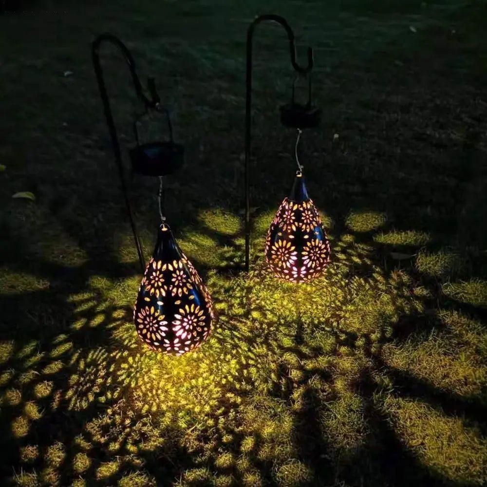 SUENTA Dekorative Solar Außenlampe – Wetterfeste Aussenleuchte für Garten