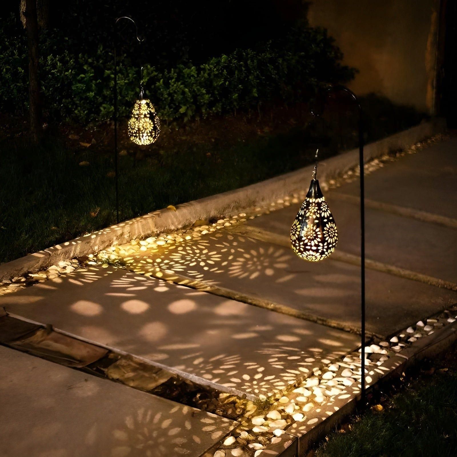 SUENTA Dekorative Solar Außenlampe – Wetterfeste Aussenleuchte für Garten