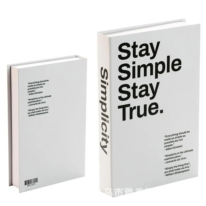 SUENTA Dekorative Tischbücher Modern – 26,7 x 17,5 cm, Leichtes Design Design 21