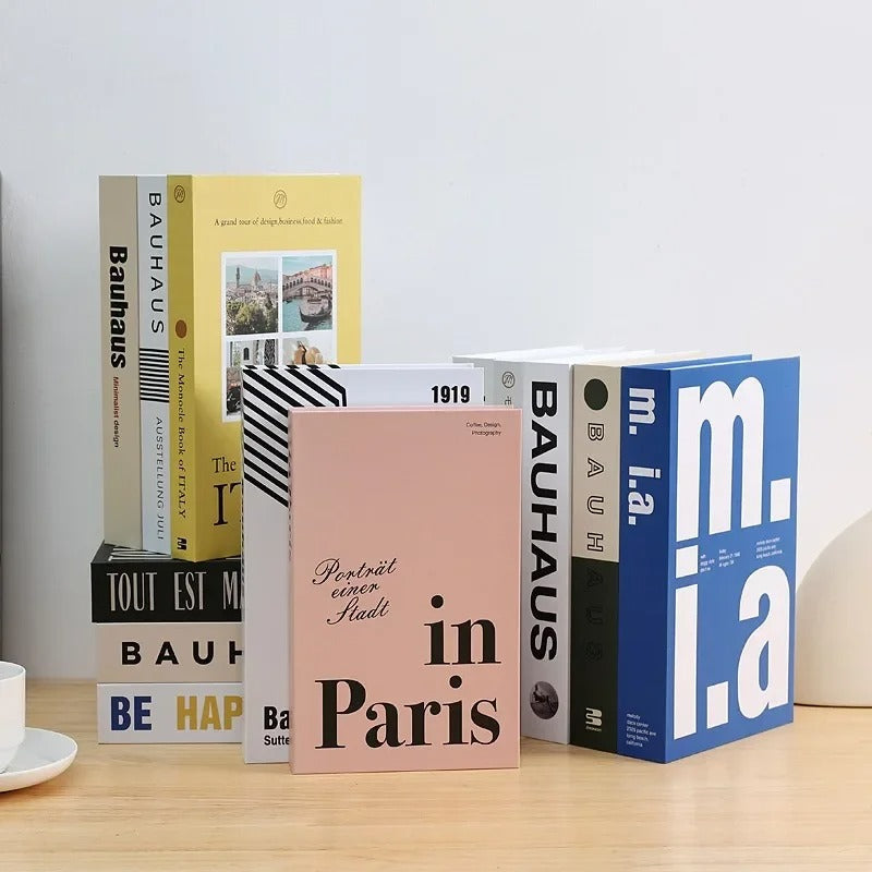 SUENTA Dekorative Tischbücher Modern – 26,7 x 17,5 cm, Leichtes Design