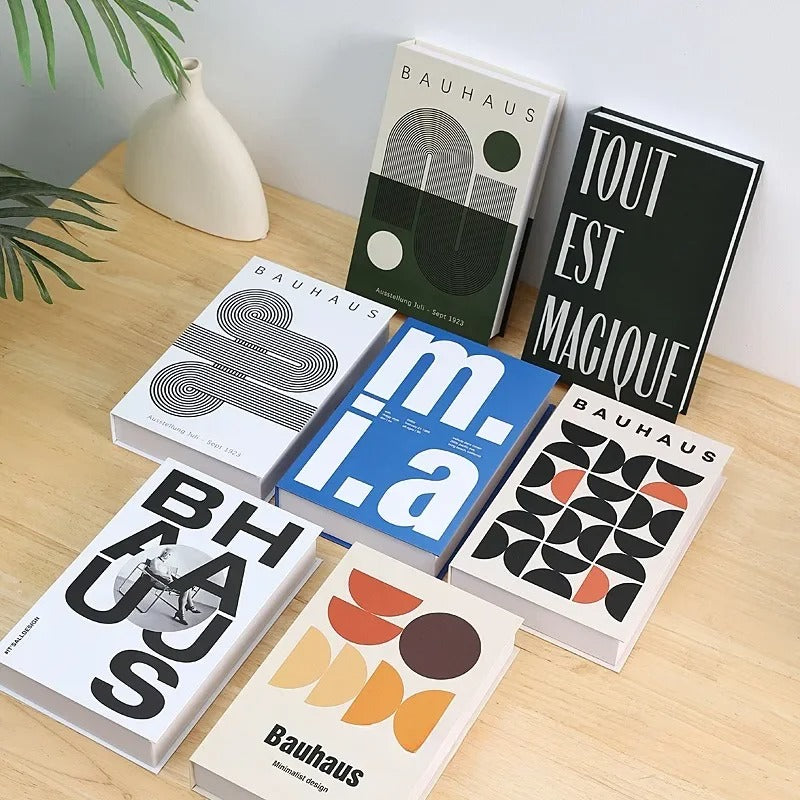 SUENTA Dekorative Tischbücher Modern – 26,7 x 17,5 cm, Leichtes Design