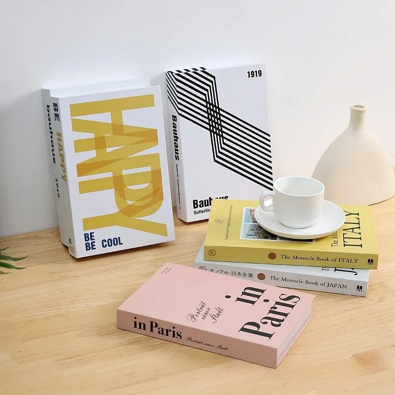 SUENTA Dekorative Tischbücher Modern – 26,7 x 17,5 cm, Leichtes Design