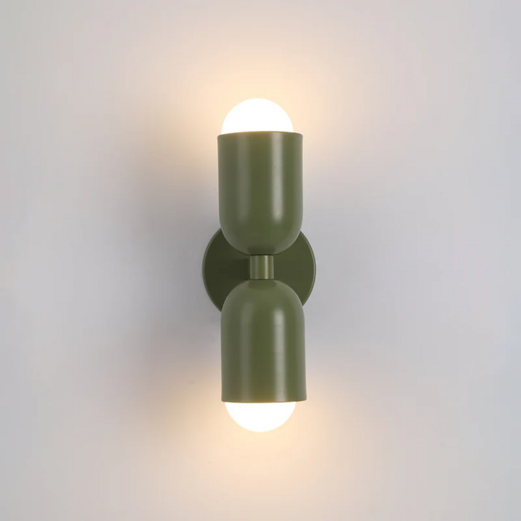 SUENTA Design Doppelseitige LED Wandleuchte In Grün Pink Rot Grün