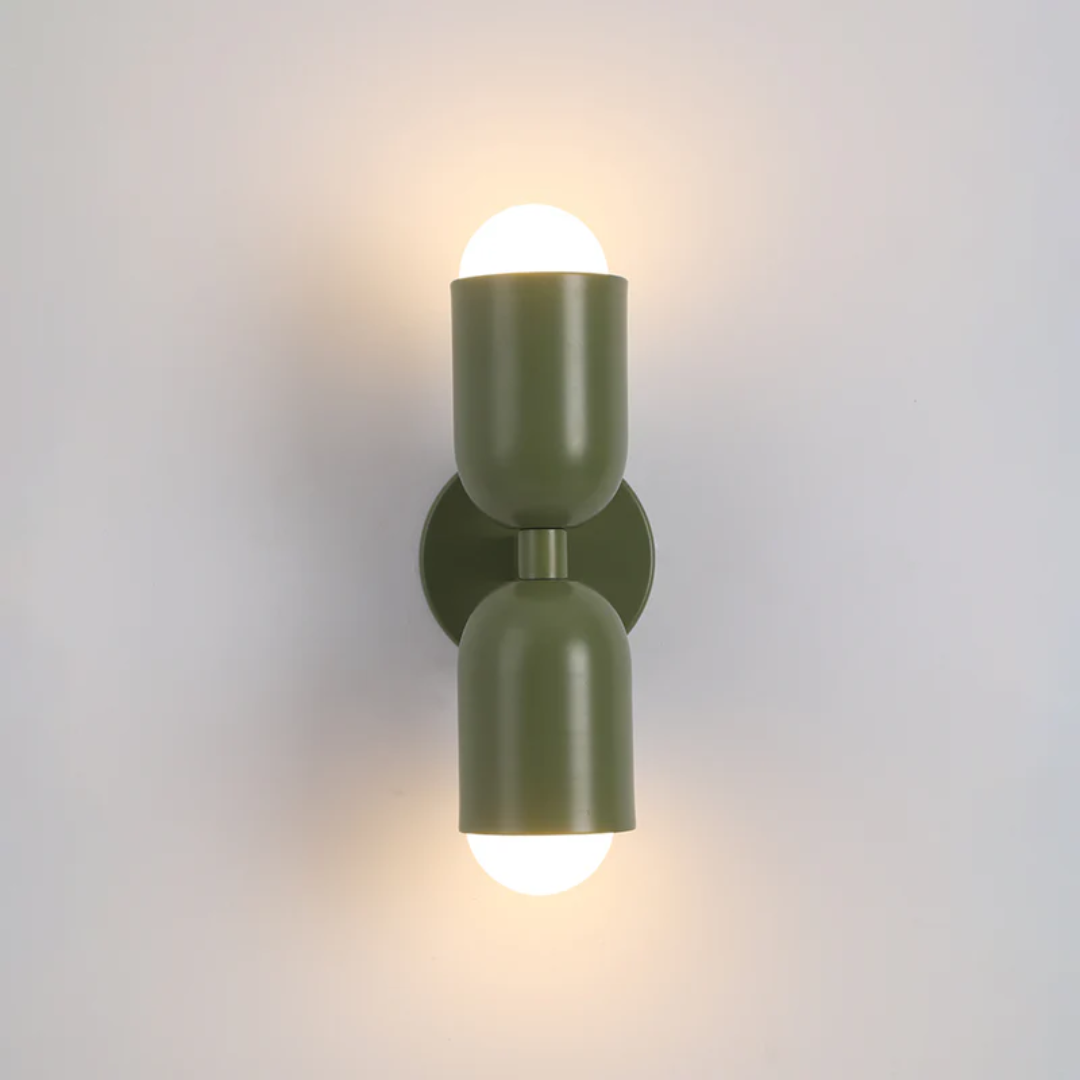 SUENTA Design Doppelseitige LED Wandleuchte In Grün Pink Rot Grün