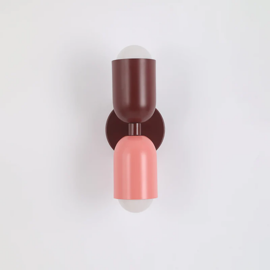 SUENTA Design Doppelseitige LED Wandleuchte In Grün Pink Rot Rot-Pink