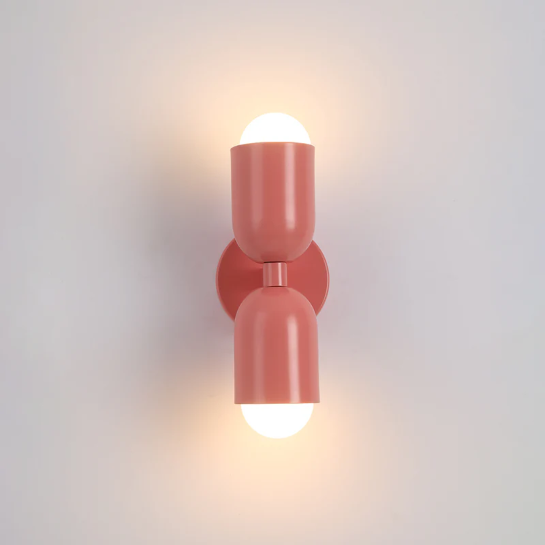 SUENTA Design Doppelseitige LED Wandleuchte In Grün Pink Rot Rosa