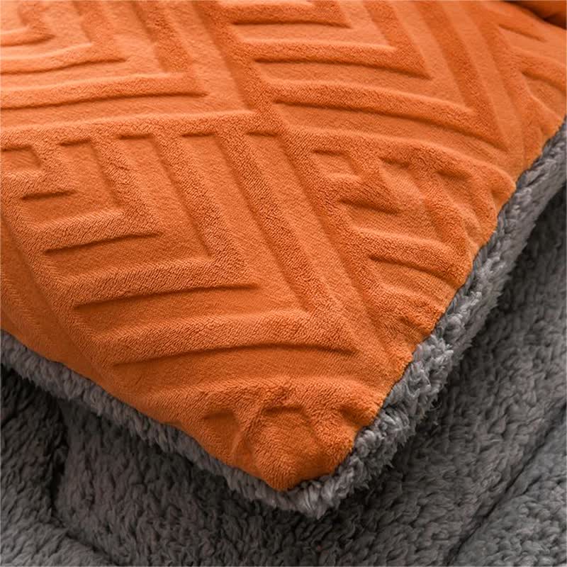 SUENTA Dicke Sherpa Winterdecke Mit Flauschigem Steppkern Extra Warm
