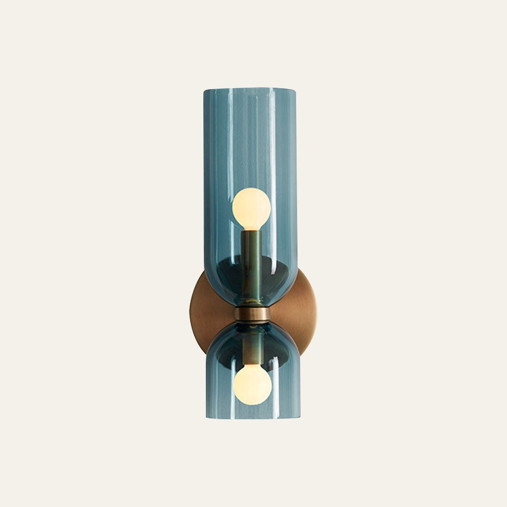SUENTA Doppelköpfige Glas-Wandlampe mit LED – Modernes Design für Schlafzimmer