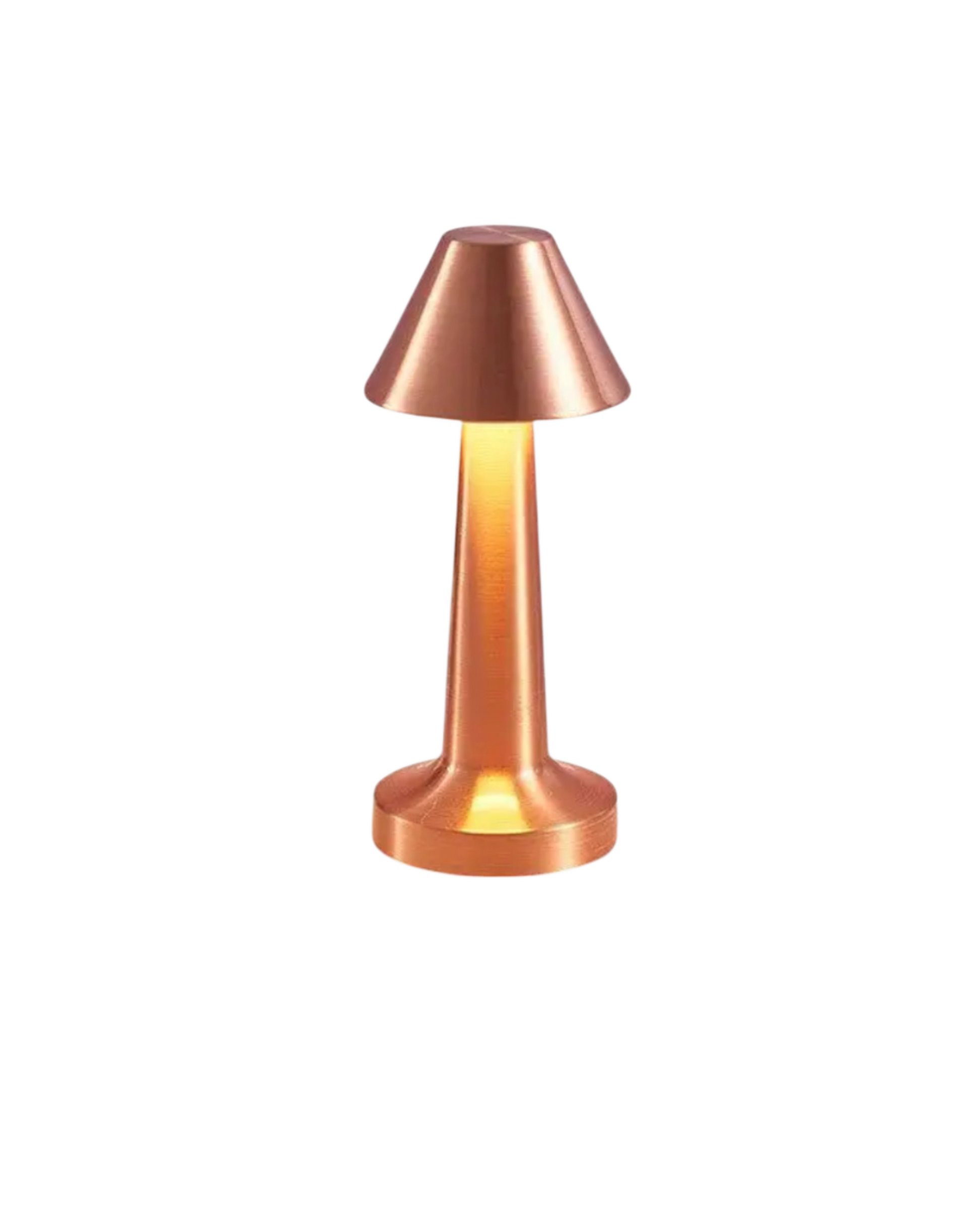 SUENTA Drahtlose Tischlampe aus Metall in Gold – Elegante Beleuchtung Roségold