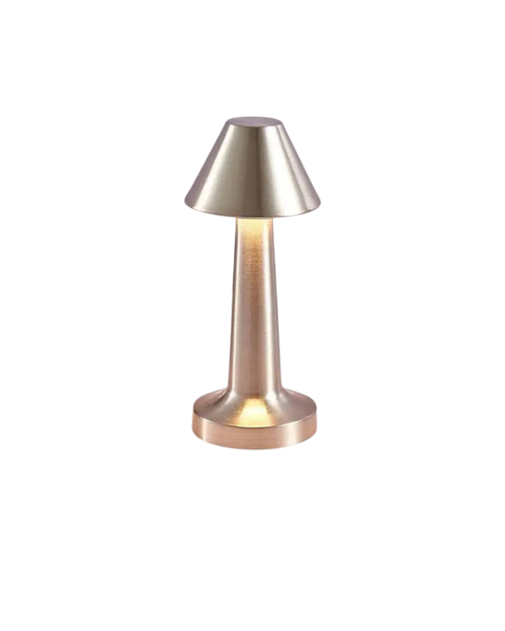 SUENTA Drahtlose Tischlampe aus Metall in Gold – Elegante Beleuchtung Silber