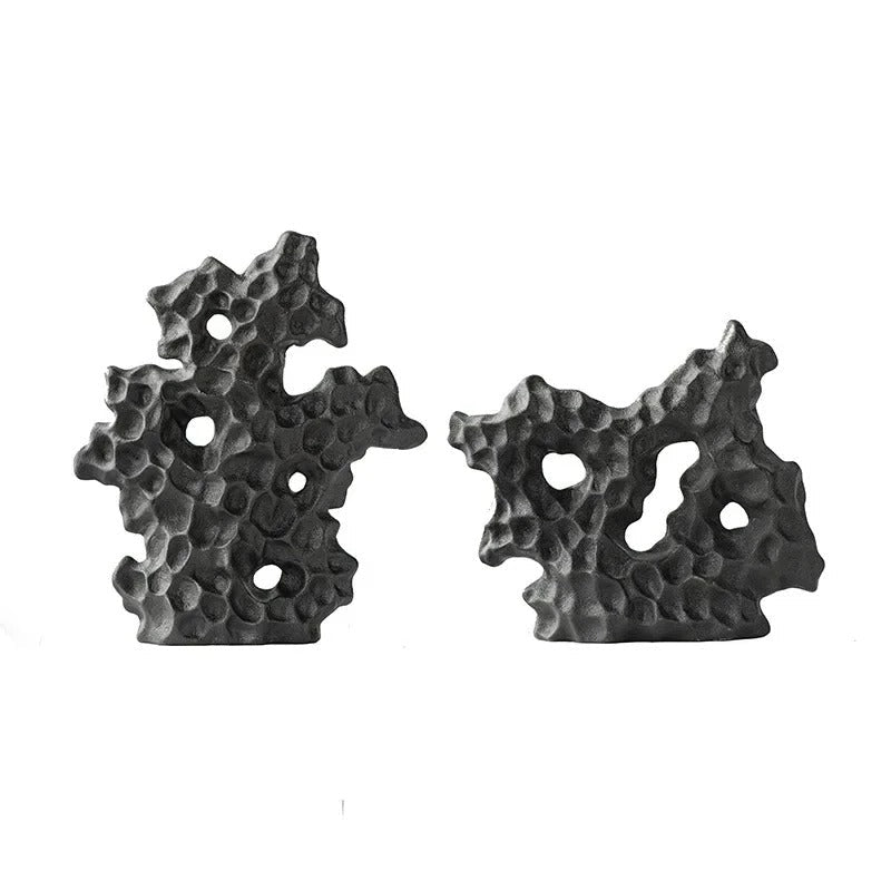 SUENTA Elegante Keramik Korallenstatue – Naturinspirierte Dekoration