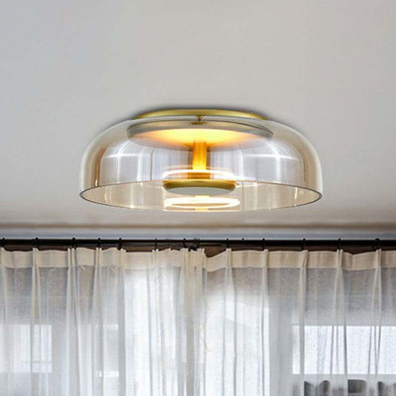 SUENTA Elegante LED Deckenleuchte Aus Glas Für Moderne Wohnräume