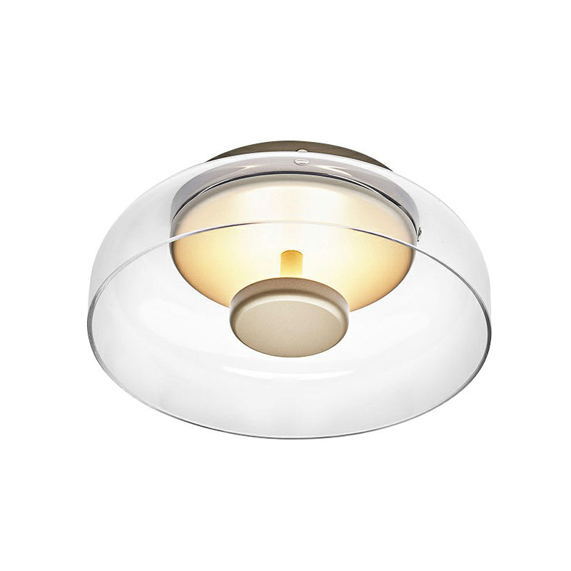 SUENTA Elegante LED Deckenleuchte Aus Glas Für Moderne Wohnräume