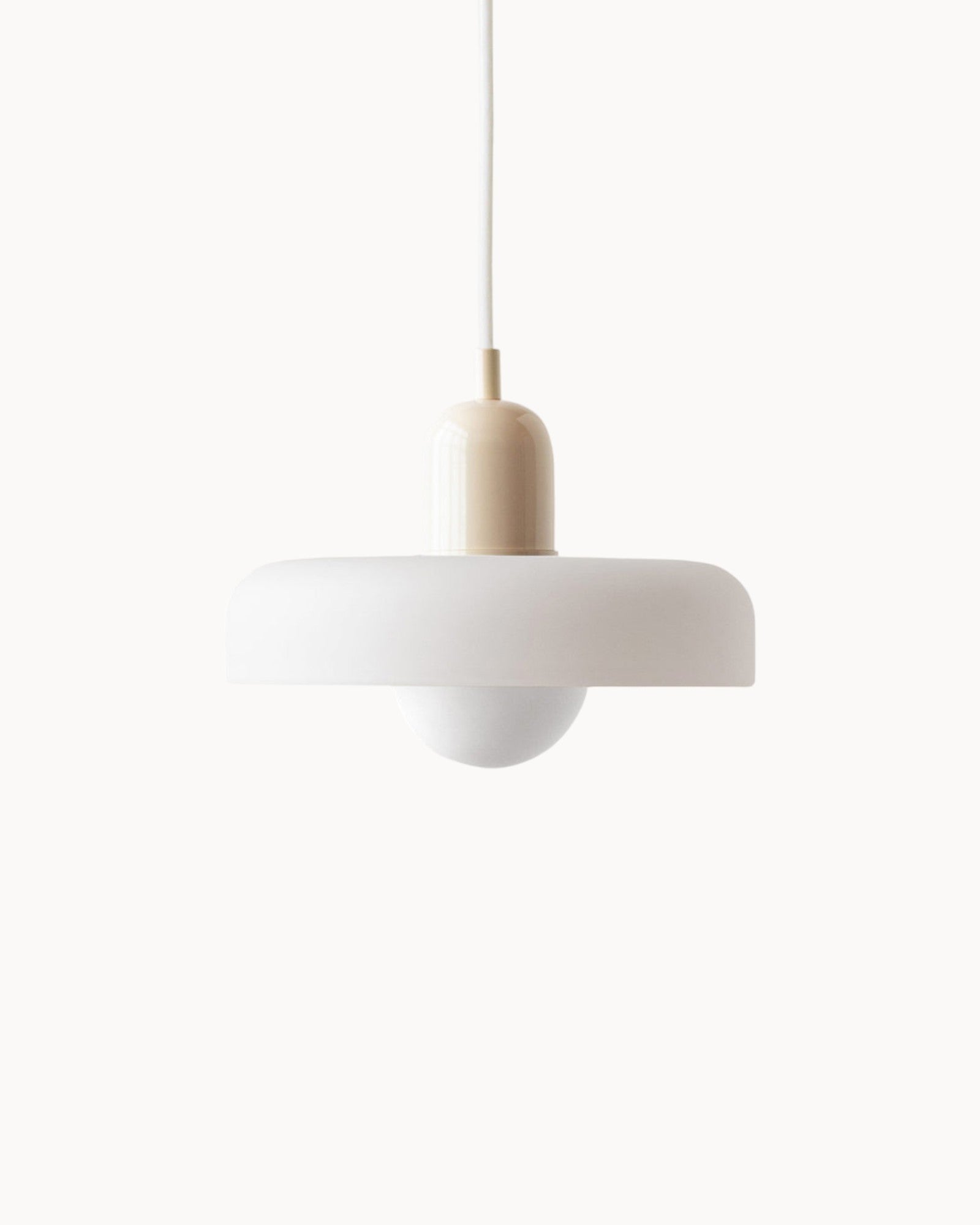 SUENTA Elegante Pendelleuchte mit Verstellbarer Höhe für Esszimmer und Flure Beige-weiß