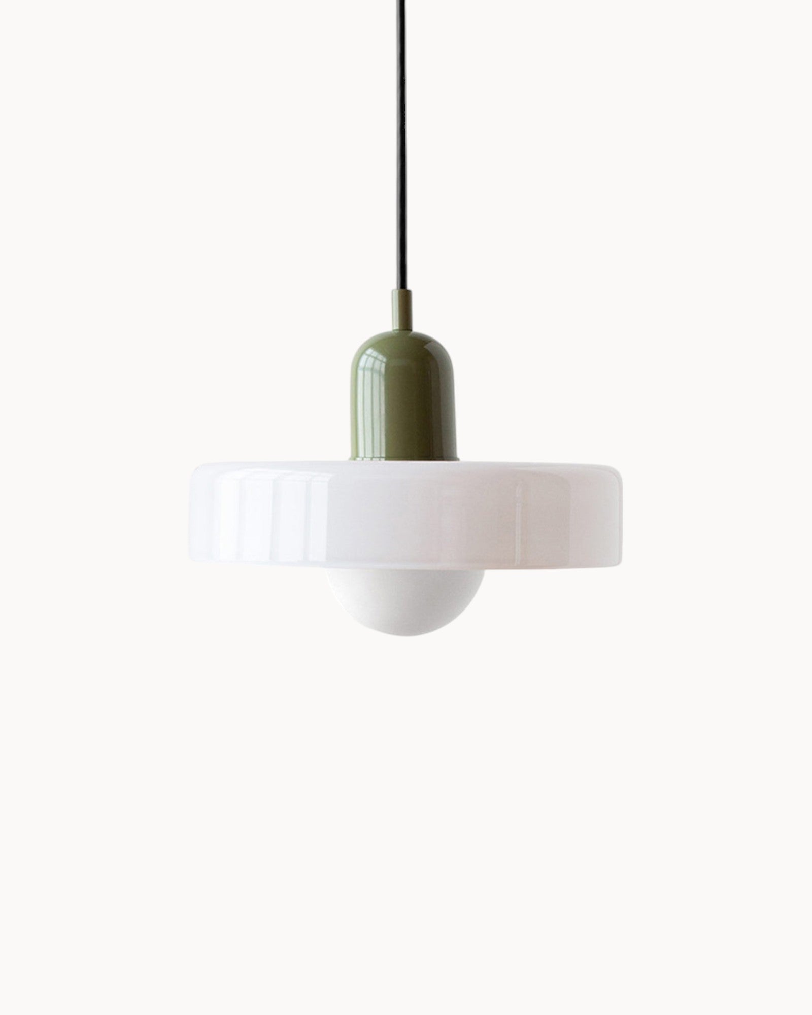 SUENTA Elegante Pendelleuchte mit Verstellbarer Höhe für Esszimmer und Flure Dunkelgrün-weiß
