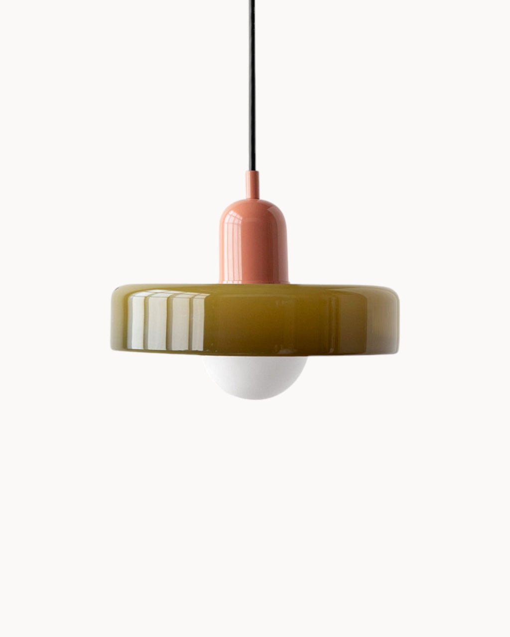SUENTA Elegante Pendelleuchte mit Verstellbarer Höhe für Esszimmer und Flure Rosa-Grün