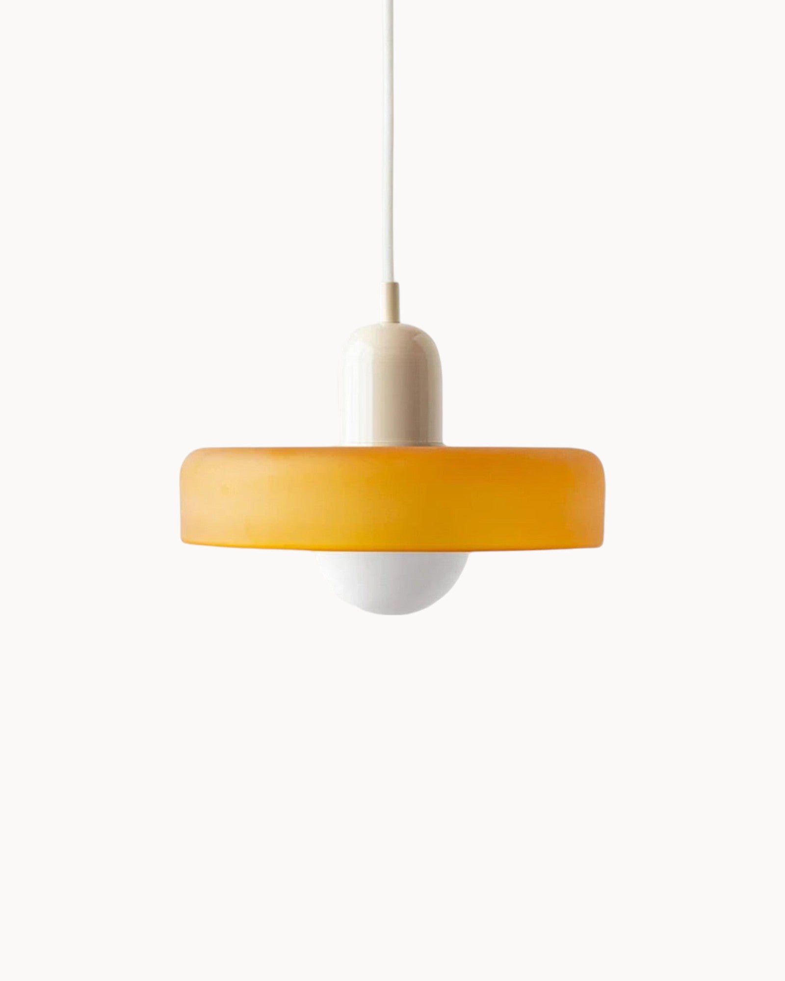 SUENTA Elegante Pendelleuchte mit Verstellbarer Höhe für Esszimmer und Flure Beige-Orange