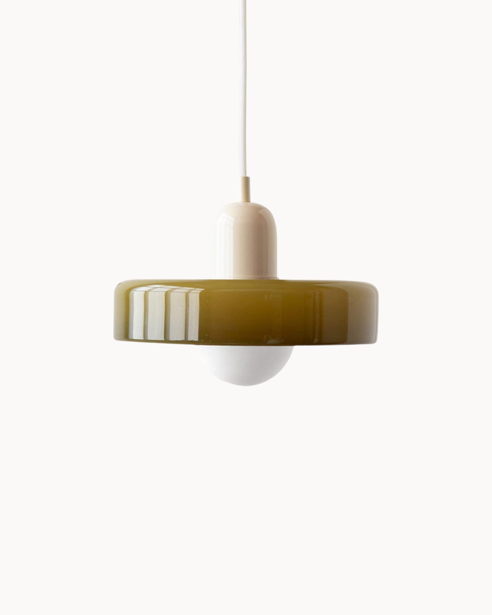 SUENTA Elegante Pendelleuchte mit Verstellbarer Höhe für Esszimmer und Flure Beige-Grün
