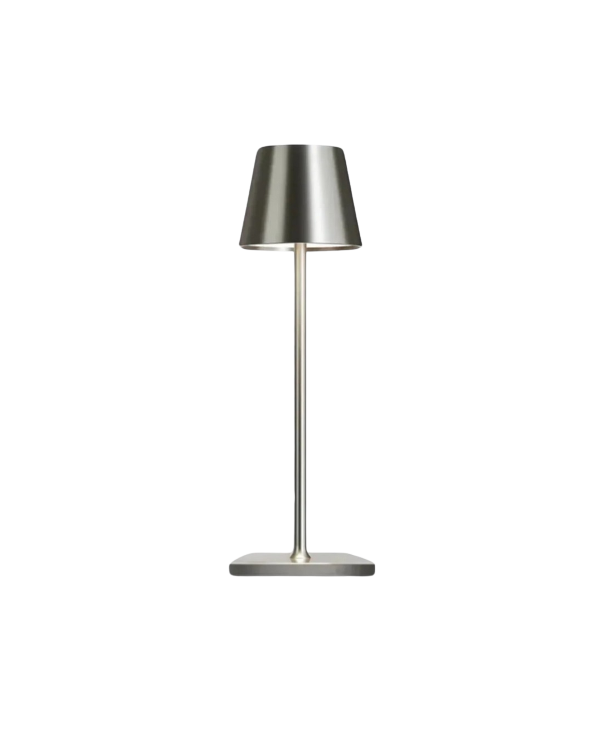 SUENTA Elegante Tischlampe im Modernen Design – Schlank und Vielseitig Silber