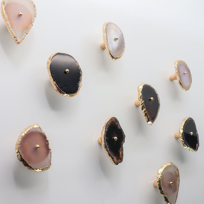 SUENTA Eleganter Wandhaken im Agate-Design – Kleiderhaken für die Wand