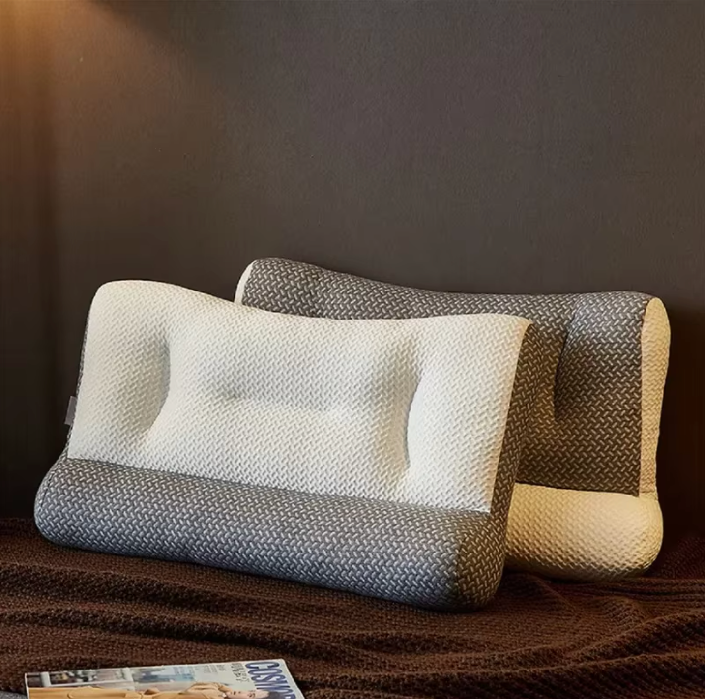 SUENTA Ergonomisches Nackenstützkissen Atmungsaktiv Abnehmbar